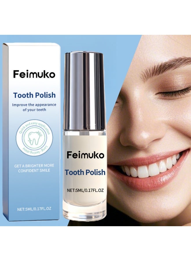 Feimuko Teeth Polish Care Products |  Improve the Appearance of Your Teeth,Get a Brighter More Confident Smile 5ml - Image 1